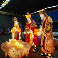 Maßgeschneidertes Riesen-Chinesisches Laternenfest – Beliebte Dekoration, Seiden-Laternen-Show mit LED-Lichtern