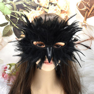 Máscara de Plumas de Águila con Pico Largo, Disfraz de Carnaval, Baile de Disfraces, Halloween, Accesorios de Disfraz de Fiesta con Múltiples Plumas - Product Image 4