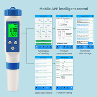 9909 haute qualité 5-en-1 testeur de qualité de l'eau stylo TDS/Temp/EC PH mètre détecteur de conductivité moniteur outil de mesure de pureté