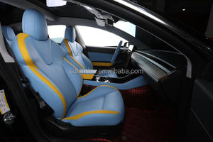 Accessori Personalizzati per Sedili Auto, Coprisedili in Pelle, Sedili Sportivi per Tesla Model <span class=keywords><strong>3</strong></span>/ Model X/ Model Y - Product Image 6