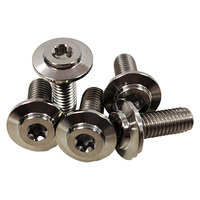 Vis en titane GR5 M6*16mm à tête parapluie Torx interne, vis à tête disque Torx interne de haute qualité, offre spéciale