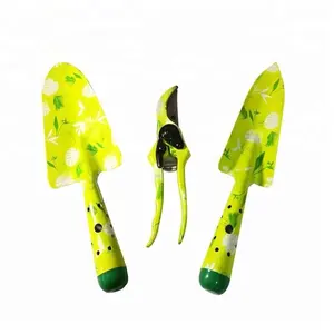 Best Selling High quality Chinese garden tool kit boxed floral shears and spade garden tools for ladies