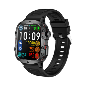 Montre connectée d'extérieur QX11 avec grand écran de 1,96 pouce, appels Bluetooth, moniteur de pression artérielle, moniteur de fréquence cardiaque, <span class=keywords><strong>sport</strong></span>, SOS, montre connectée 2024 Nouveau - Product Image 2