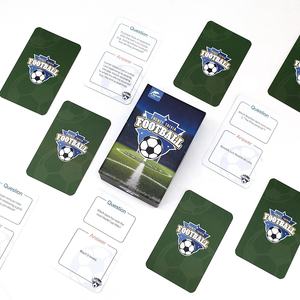 Cartes de connaissances sur le football OEM en gros pour jeu de quiz en papier pour soirées en famille - Product Image 4