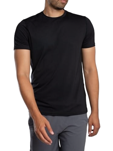 T-shirt de sport respirant et à séchage rapide pour homme, 180 grammes, 100 % polyester, uni, manches courtes, coupe classique, idéal pour la gym, la course et les tenues d'équipe - Product Image 2