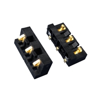 Connecteur de batterie à ressort SMD à 3 broches 6.5PH à pression latérale par compression, pour machine de point de vente, Fabricant professionnel ODM