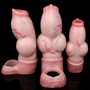 FAAK Funda Extensora y Alargadora de Pene con Anillo para el Pene, de Silicona, para Masaje Vaginal y de Próstata, para Sexo en Pareja - Product Image 3