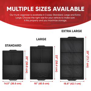 Organizer Pieghevole per Bagagliaio con Fondo Antiscivolo, Contenitore Multi-Scomparto, Cinghia di Fissaggio Regolabile per Auto e SUV - Product Image 5