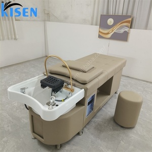 Kisen Massage Spa Shampooing Mobile pour Salon de Coiffure avec Réservoir d'Eau, Circulation d'Eau et Chaise Intégrée - Product Image 2