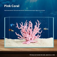 Petit kit d'aquarium planté pour la maison avec décorations complètes de l'écosystème Ornements Aquascape en plastique et abris cachés