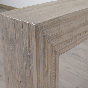 <span class=keywords><strong>Table</strong></span> à manger en bois massif rustique texturé et vieilli, fabriquée à la main, pour la décoration d'entrée et <span class=keywords><strong>de</strong></span> couloir - Product Image 4
