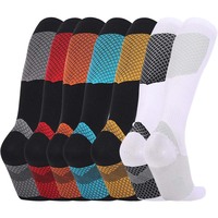 Chaussettes de sport athlétiques à compression, respirantes, à séchage rapide, écologiques, avec logo personnalisé, en tricot pour l'automne, très vendues