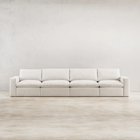Ensemble de canapés modernes pour salon, canapé modulaire minimaliste en tissu corduroy pour salon, hôtel, appartements