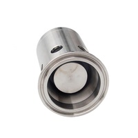 Vanne de sécurité à respiration Aohoy en acier inoxydable sanitaire 304 316 1 1/2" TC avec décharge d'air et raccord Tri-Clamp