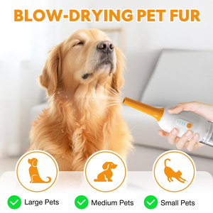 Wholesale 3 in 1 Pet Handheld Brushless Grooming Kit <b>Vacuum</b> Cleaner with a Hidden Needle Comb Multi-function - Product Image 2