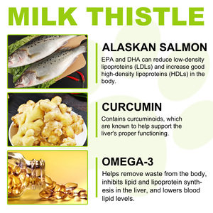 Oimmal Gouttes liquides de chardon-Marie pour chiens : Soutien hépatique et rénal avec curcumine et huile de saumon d'Alaska oméga-3 - Product Image 3