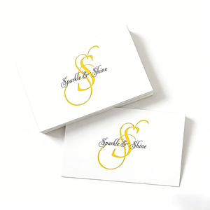 Tarjetas de Agradecimiento Personalizadas para Redes Sociales con Detalles <span class=keywords><strong>en</strong></span> Oro Blanco y <span class=keywords><strong>Cupón</strong></span> de Descuento del 20% - Product Image 1