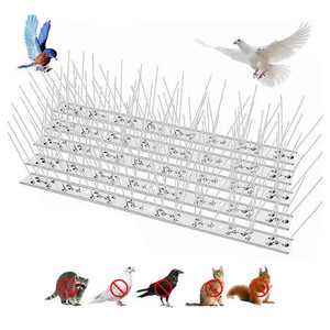 เดือยไล่นกแบบยืดหยุ่นทำจากสแตนเลสสำหรับพื้นผิวโค้งมน ผลิตภัณฑ์ควบคุมนกแบบไม่ทำอันตราย ป้องกันนกนางแอ่นและนกพิราบ - Product Image 1