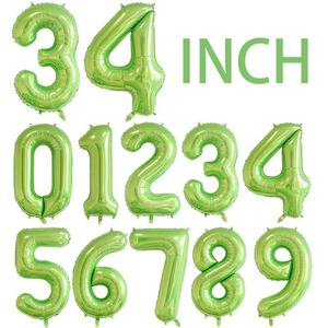 Happy Birthday <b>Balloon</b> Aluminium Set Custom 16 32 40 Inch 0-9 Number Shape Party <b>Decorations</b> Foil <b>Balloons</b> Globo - Product Image 4