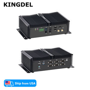 Mini PC sans ventilateur KINGDEL, processeur Core i7 10e génération, 16 Go <span class=keywords><strong>de</strong></span> <span class=keywords><strong>RAM</strong></span> DDR4, 1 To <span class=keywords><strong>de</strong></span> SSD NVMe, 3xHD 4K 4096x2304, 2xRJ45 <span class=keywords><strong>Giga</strong></span> LAN 6xCOM - Product Image 1