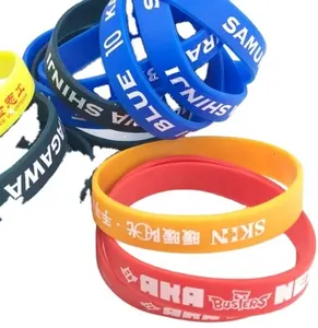 Fitness sport siliconeUnisex Imprinted Debossed Silicon Wristband for Promotional Gift jewelry silicone band