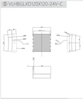 Source de lumière à fond incurvé HBGLX pour vision industrielle, éclairage basse tension CC pour détection de surfaces courbes, compatible CCD/CMOS