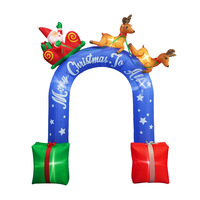 6 pieds et 8 pieds Décorations de Noël gonflables à DEL pour jardin extérieur, pelouse et jardin Décorations d'hiver Décoration