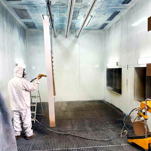 Линия порошковой окраски с полным ручным управлением, установка для порошковой окраски металла, линия нанесения покрытий под давлением - Product Image 1