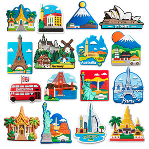 Tùy Chỉnh Cá Nhân Logo 3D PVC Thân Thiện Với Môi Mạnh Mẽ Từ Thiết Kế Hiện đại Tủ Lạnh Nam Châm Dán Cho Trang Trí Nội Thất - Product Image 1