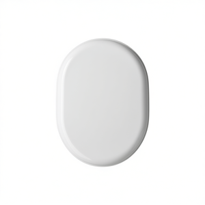 Asiento de inodoro termoestable D061 con doble bisagra, blanco, 48 cm de largo, 39 cm de ancho - Product Image 3