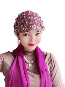 Nuevo pañuelo musulmán YASEEN para mujer con cadena plateada, pañuelo para la cabeza de acrílico Zhejiang, ecológico, transpirable y antimanchas. - Product Image 2