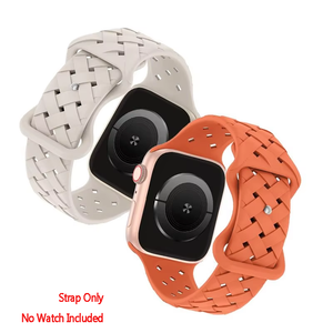 Bracelet de montre sport en silicone tressé fin et étanche Upro pour Apple Watch Series 8 avec boucle déployante et libération rapide - Product Image 1