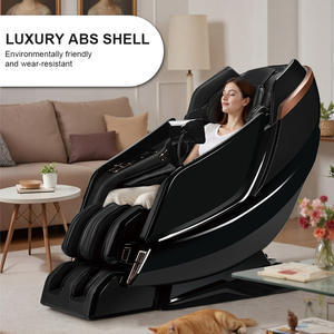 Reclinadora automática inteligente elétrica 4D Zero Gravity Full Body Shiatsu SL Track Foot SPA Massage Chair - Product Image 4