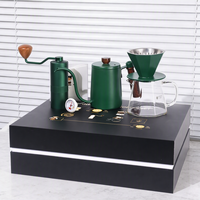 Ensemble de café filtre en verre écologique avec moulin manuel, outils de préparation manuelle personnalisables, coffret cadeau pour usage quotidien et offrandes