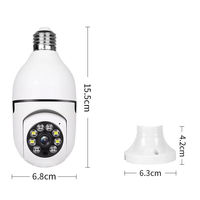 Caméra de sécurité sans fil CMOS à vision nocturne 360° CCTV cachée mini IP67 étanche WiFi 5GHz/2.4GHz pour la maison