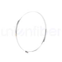 Collier de serrage en acier inoxydable de type cale pour câble de descente FTTH, matériel d'installation aérienne CE