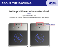 Cerradura de puerta avanzada con lector de códigos QR ISO14443 RFID NFC con controlador de acceso multiinterfaz