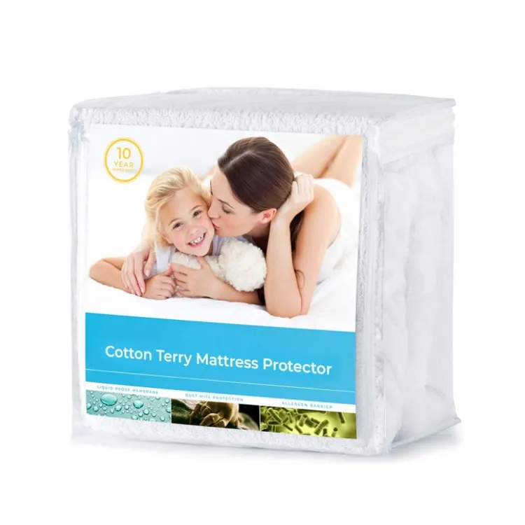 Протектор матраса, 100% водонепроницаемый вязаный полиэфирный защитный коврик для кровати для детей и взрослых, защитный коврик для кровати, Комплект ковриков 20