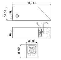 Caméra IR de vidéosurveillance de vue de mât de chariot élévateur d'AHD 1080P avec le paquet d'alimentation pour REACH TRCK