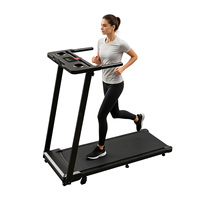 Tapis de marche pliable à inclinaison manuelle de 5 % pour sous le bureau, équipement de fitness à domicile avec verrou de sécurité