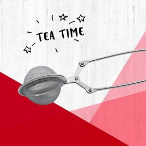 Infusor de resorte de acero inoxidable de Ø 4cm, colador de té reutilizable portátil, utensilio para utensilios sueltos de tamaño de cadena de té - Product Image 1