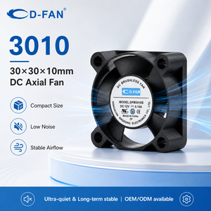 Ventola assiale di raffreddamento CC 5V/12V 3010 da 30mm con cuscinetti in plastica per proiettore <span class=keywords><strong>elettrico</strong></span>, mini radiatore per ventilazione industriale - Product Image 3