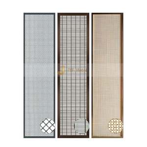 Panel de Vidrio Templado con Marco de Acero Inoxidable EX346, Biombo Plegable Cortado con Láser, Rejilla Metálica Divisoria para Oficina y Espacio de Trabajo - Product Image 5