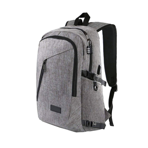Sac à dos d'extérieur <span class=keywords><strong>Lounge</strong></span> <span class=keywords><strong>Fly</strong></span> personnalisé pour homme imperméable et léger en toile et cuir avec accès USB aspect lavé - Product Image 2