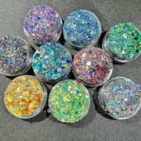 Paillettes 3D œil de chat à rayures verticales gaufrées, effet laser brossé, ultra-fines, pour nail art, accessoires de bricolage, multicolores, en PET