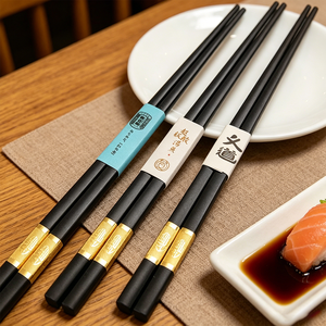 Cuchillos de Papel Desechables para Sushi con Impresión Personalizada, <span class=keywords><strong>Mini</strong></span> Fundas de Papel para Palillos, Bandas de Papel para Palillos para Restaurantes y Hoteles - Product Image 1