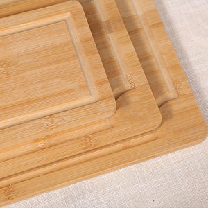 Juego de Tablas de Cortar de Bambú, 3 Piezas, Rectangulares, Multifuncionales, para Uso en la Cocina - Product Image 3