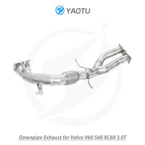 वोल्वो v60, s60, और xc60 (3.0 टी) के लिए गर्मी-इन्सुलेट डाउनपाइप के माध्यम से सीधे उच्च प्रवाह स्टेनलेस स्टील - Product Image 3