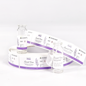 Etiquettes en vinyle double face pour flacon de 10ml et 5ml pour emballage de cosmétiques Etiquette pour emballage de poudre de peptide - Product Image 3