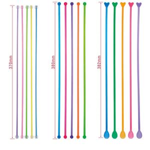 Modern klasik 37cm 38cm pemanjang akrilik warna-warni seni minuman pengaduk tongkat aduk panjang - Product Image 2